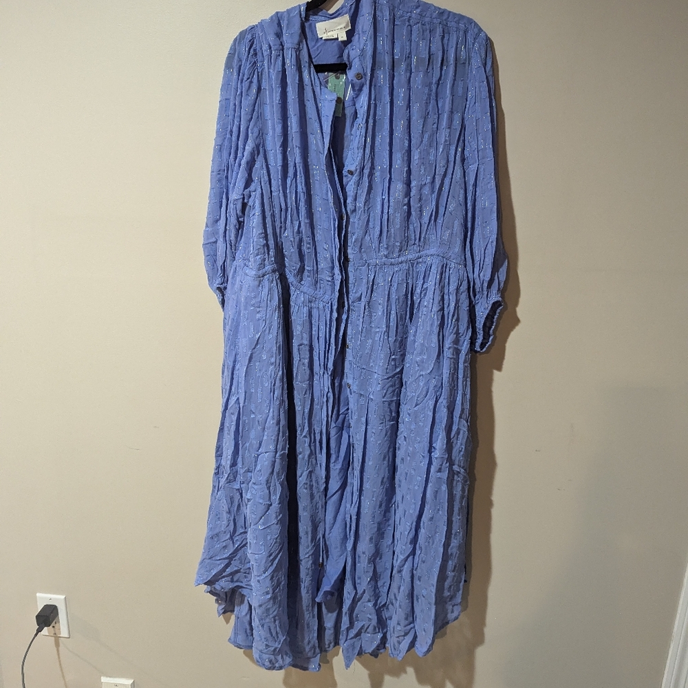Anthropologie Periwinkle Blue Dress